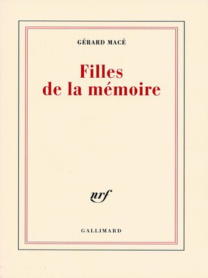cover image of Filles de la mémoire
